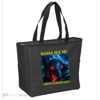 Oddly Specific Funny Girth Certificate Tote Bag thumb 2