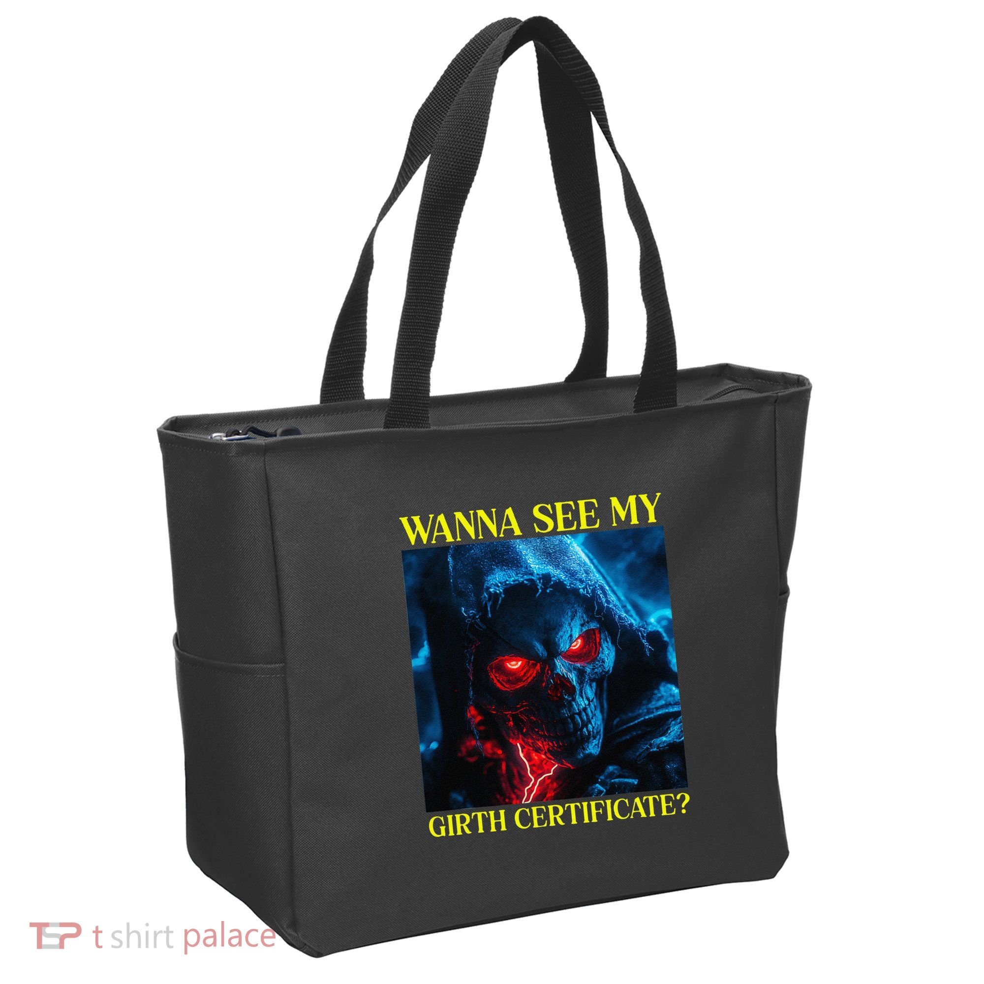 Oddly Specific Funny Girth Certificate Tote Bag