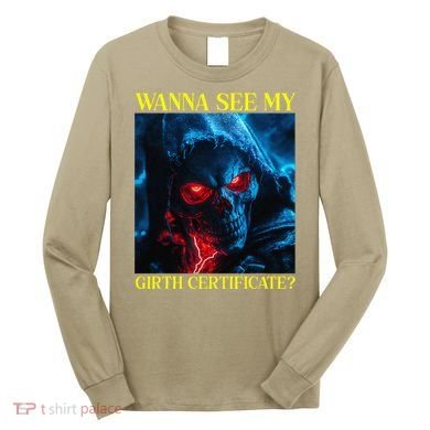 Oddly Specific Funny Girth Certificate Long Sleeve Shirt
