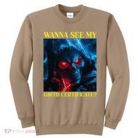 Oddly Specific Funny Girth Certificate Sweatshirt thumb 0