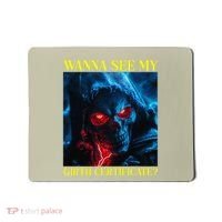 Oddly Specific Funny Girth Certificate Mousepad thumb 0
