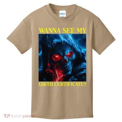 Oddly Specific Funny Girth Certificate Kids T-Shirt