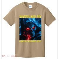 Oddly Specific Funny Girth Certificate Kids T-Shirt thumb 0