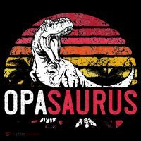 Opa Saurus Fathers Day T Rex Opasaurus Dinosaur Grandpa Bucket Hat thumb 4