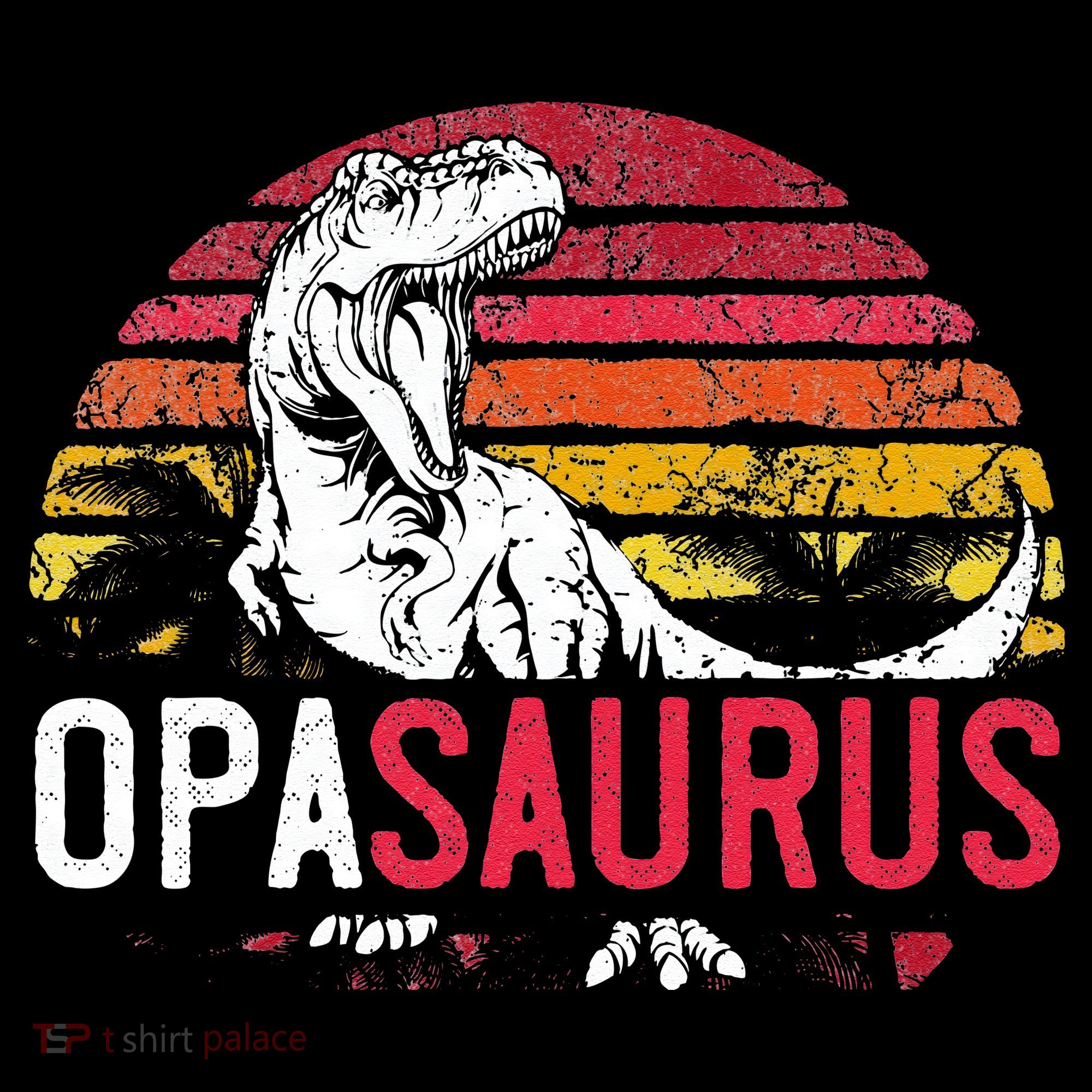 Opa Saurus Fathers Day T Rex Opasaurus Dinosaur Grandpa Bucket Hat