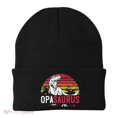 Opa Saurus Fathers Day T Rex Opasaurus Dinosaur Grandpa Beanie