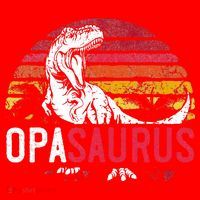Opa Saurus Fathers Day T Rex Opasaurus Dinosaur Grandpa Santa Hat thumb 1