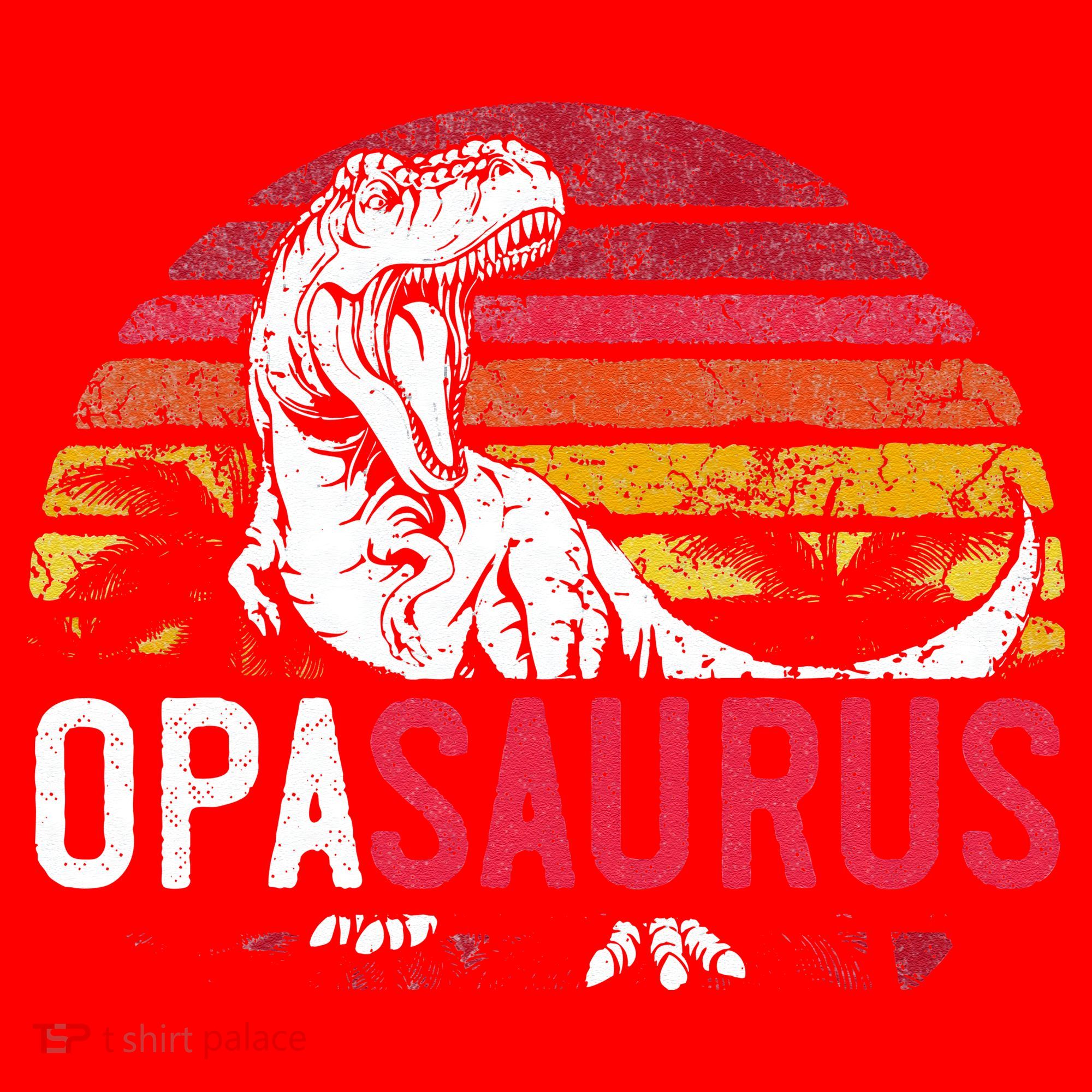 Opa Saurus Fathers Day T Rex Opasaurus Dinosaur Grandpa Santa Hat