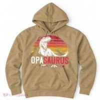 Opa Saurus Fathers Day T Rex Opasaurus Dinosaur Grandpa Hoodie thumb 0