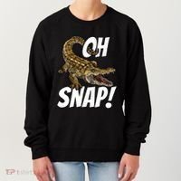 Oh Snap Funny Alligator Gator Crocodile Graphic Adults Women's Sweatshirt thumb 0