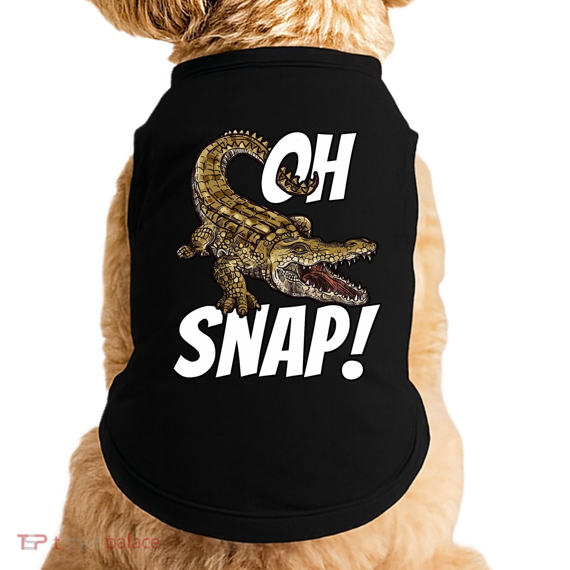 Oh Snap Funny Alligator Gator Crocodile Graphic Adults Doggie Tank