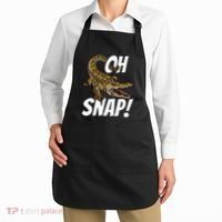 Oh Snap Funny Alligator Gator Crocodile Graphic Adults Apron thumb 2