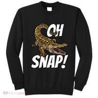 Oh Snap Funny Alligator Gator Crocodile Graphic Adults Sweatshirt thumb 0