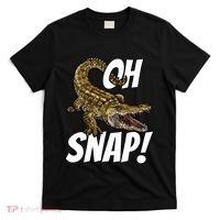 Oh Snap Funny Alligator Gator Crocodile Graphic Adults T-Shirt thumb 0