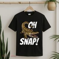 Oh Snap Funny Alligator Gator Crocodile Graphic Adults T-Shirt thumb 2