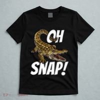 Oh Snap Funny Alligator Gator Crocodile Graphic Adults T-Shirt thumb 5