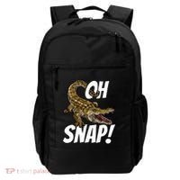 Oh Snap Funny Alligator Gator Crocodile Graphic Adults Backpack thumb 0