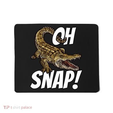 Oh Snap Funny Alligator Gator Crocodile Graphic Adults Mousepad