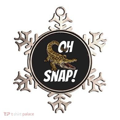 Oh Snap Funny Alligator Gator Crocodile Graphic Adults Ornament