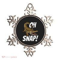 Oh Snap Funny Alligator Gator Crocodile Graphic Adults Ornament thumb 0