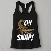 Oh Snap Funny Alligator Gator Crocodile Graphic Adults Women's Tank Top thumb 3