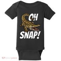 Oh Snap Funny Alligator Gator Crocodile Graphic Adults Baby Bodysuit thumb 0