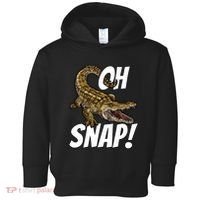 Oh Snap Funny Alligator Gator Crocodile Graphic Adults Toddler Hoodie thumb 0