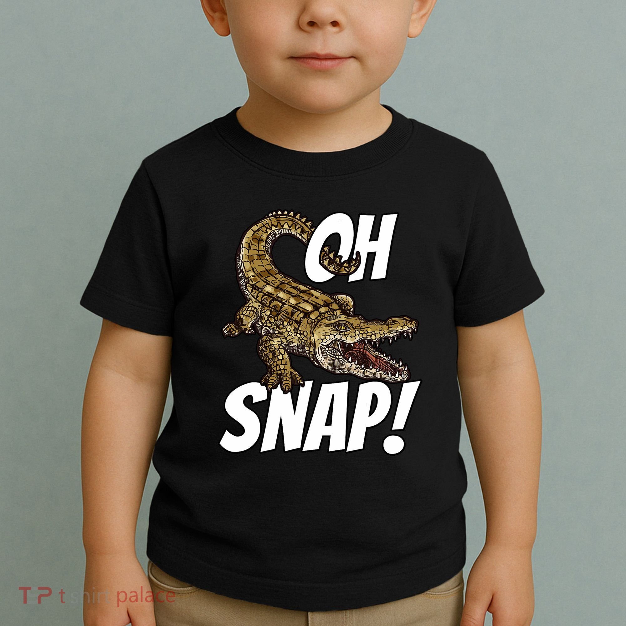 Oh Snap Funny Alligator Gator Crocodile Graphic Adults Toddler T-Shirt