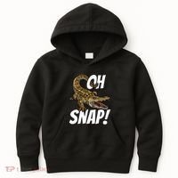 Oh Snap Funny Alligator Gator Crocodile Graphic Adults Kids Hoodie thumb 0