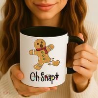 Oh Snap Funny Gingerbread Cookie Coffee Mug thumb 3
