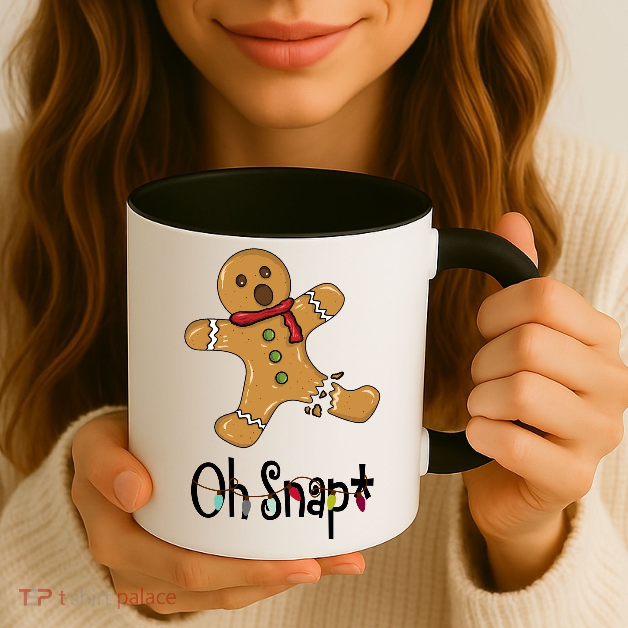 Oh Snap Funny Gingerbread Cookie Coffee Mug