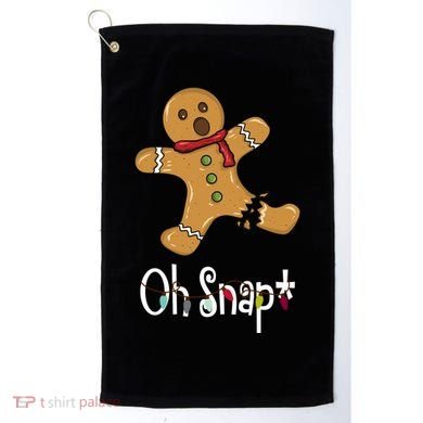Oh Snap Funny Gingerbread Cookie Golf Towel