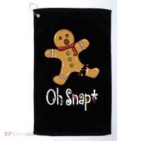 Oh Snap Funny Gingerbread Cookie Golf Towel thumb 0