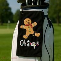 Oh Snap Funny Gingerbread Cookie Golf Towel thumb 2
