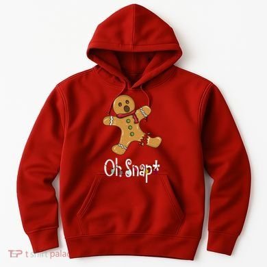Oh Snap Funny Gingerbread Cookie Hoodie