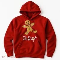 Oh Snap Funny Gingerbread Cookie Hoodie thumb 0