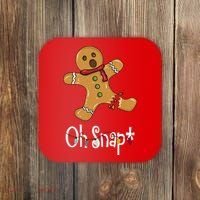 Oh Snap Funny Gingerbread Cookie Coaster thumb 0