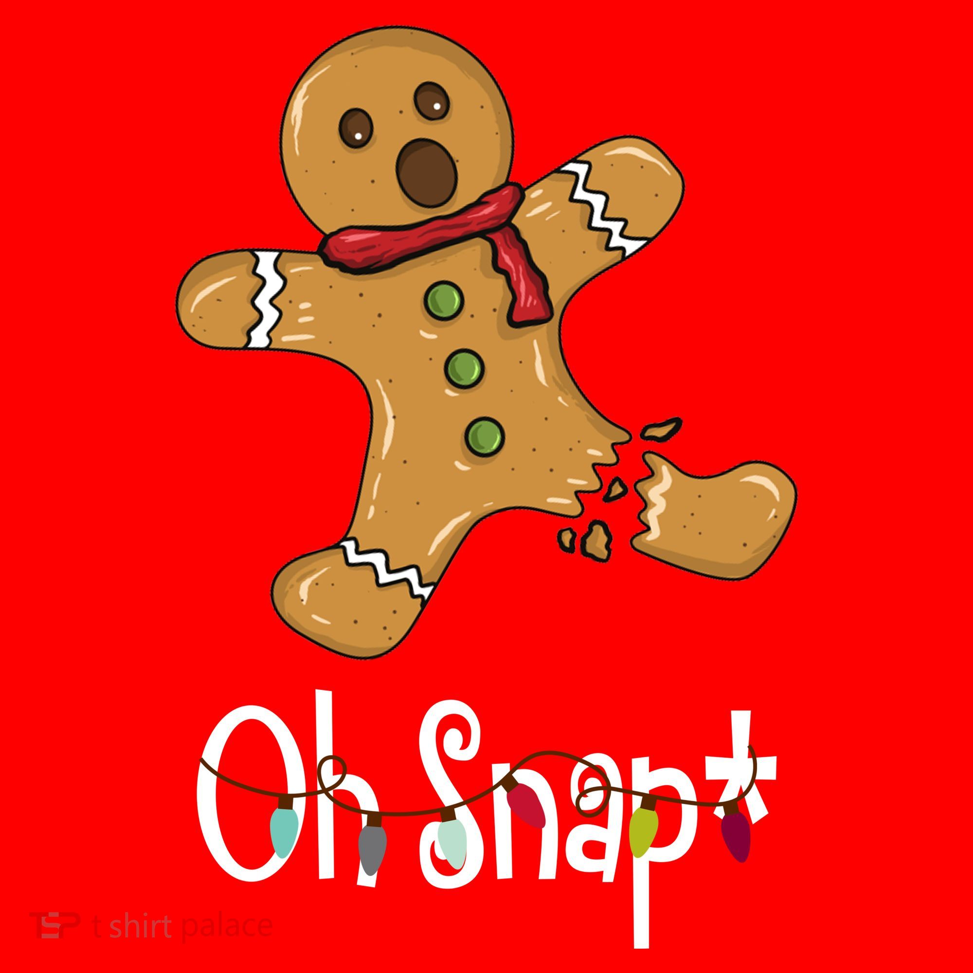 Oh Snap Funny Gingerbread Cookie Coaster