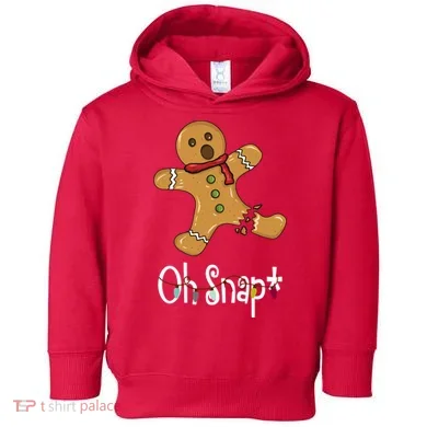 Oh Snap Funny Gingerbread Cookie Toddler Hoodie