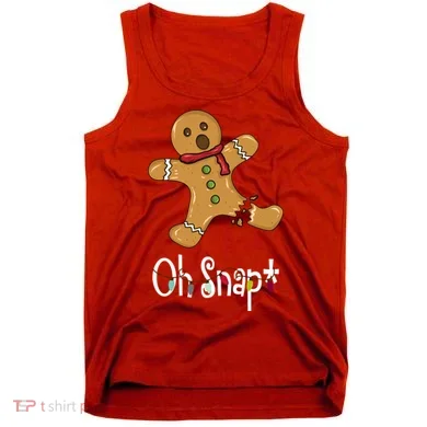 Oh Snap Funny Gingerbread Cookie Tank Top