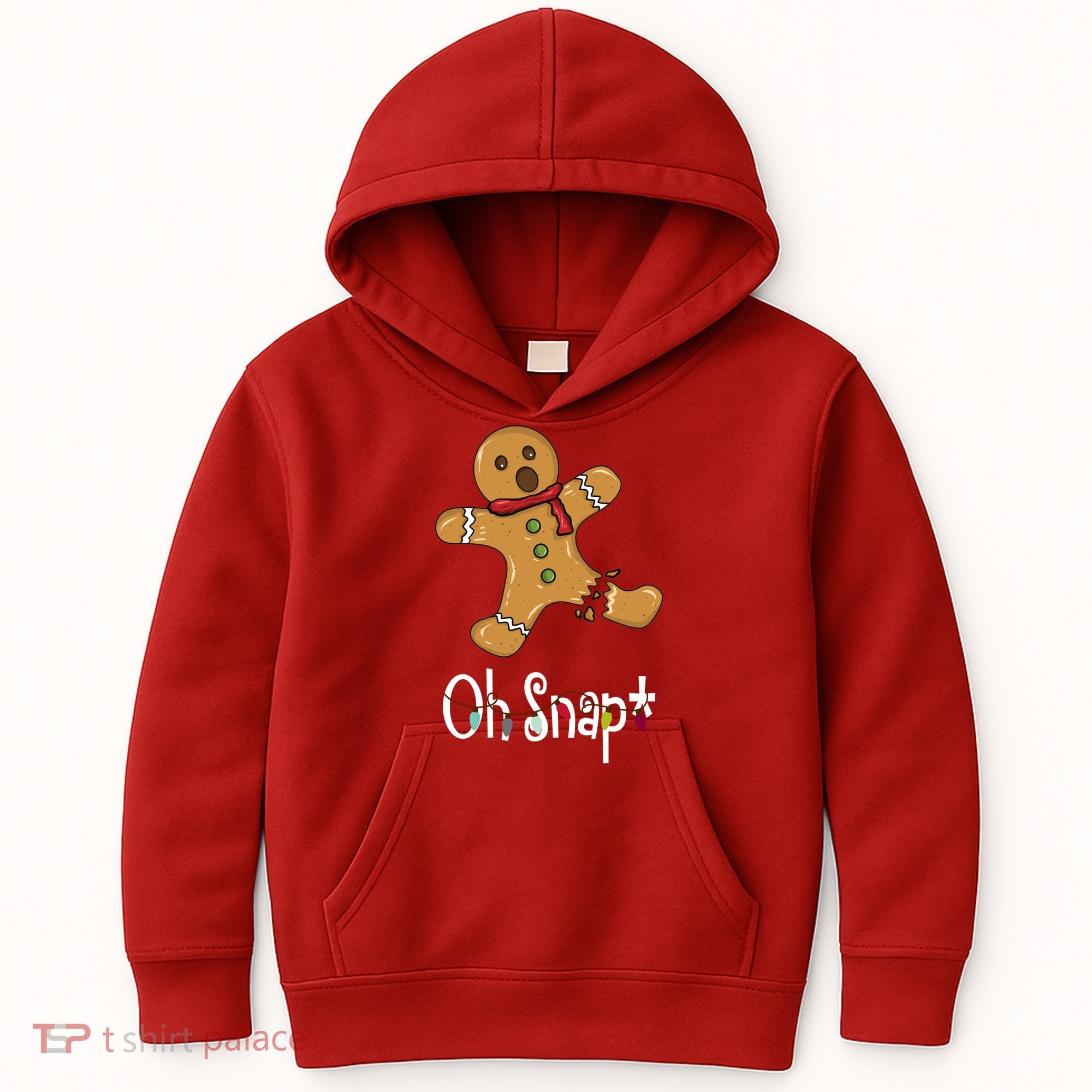 Oh Snap Funny Gingerbread Cookie Kids Hoodie