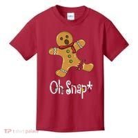 Oh Snap Funny Gingerbread Cookie Kids T-Shirt thumb 0