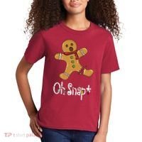 Oh Snap Funny Gingerbread Cookie Kids T-Shirt thumb 2