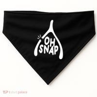 Oh Snap Funny Broken Bone USA-Made Doggie Bandana thumb 0