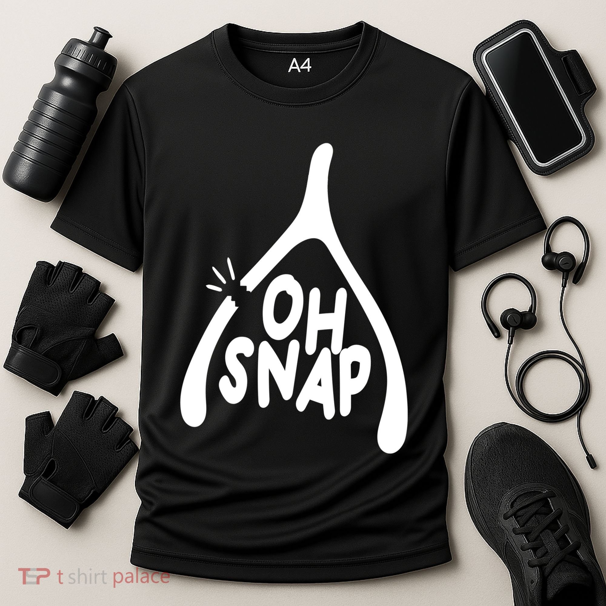 Oh Snap Funny Broken Bone Cooling Performance Crew T-Shirt