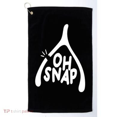 Oh Snap Funny Broken Bone Golf Towel