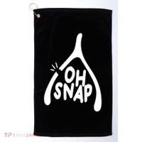 Oh Snap Funny Broken Bone Golf Towel thumb 0