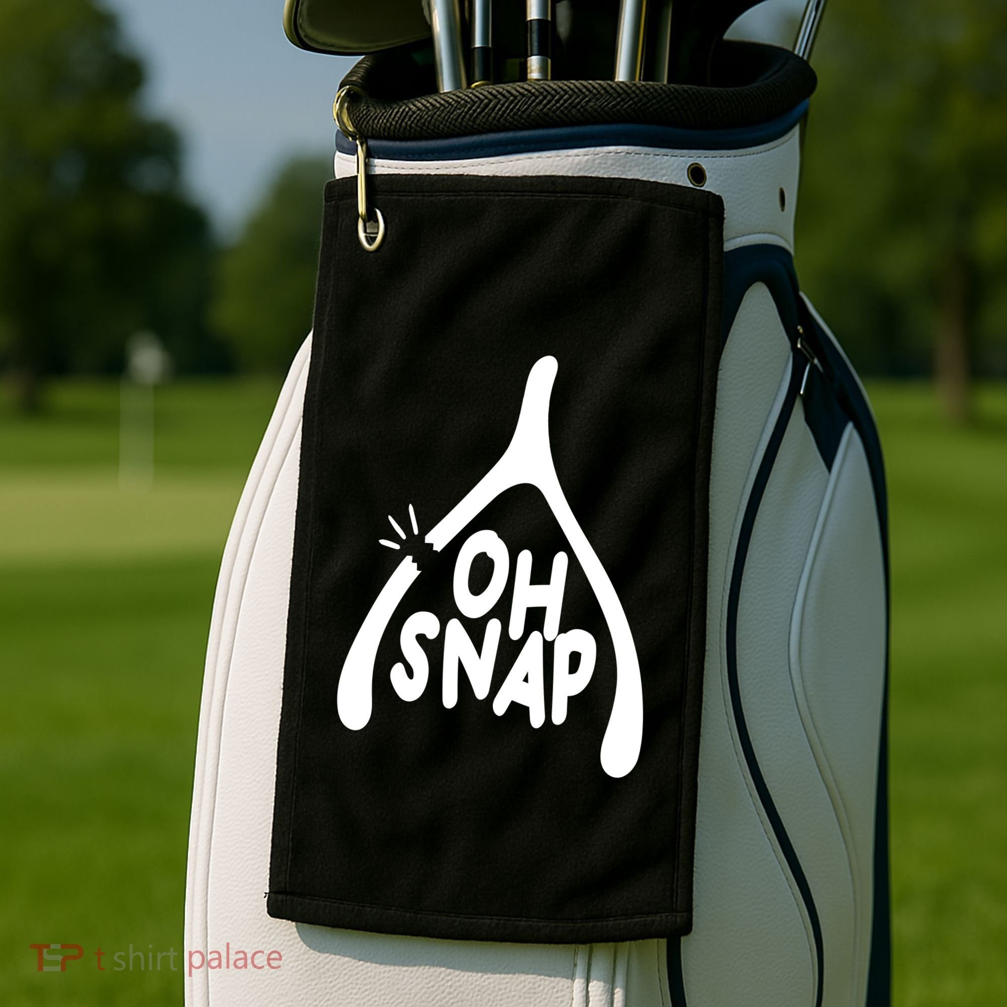 Oh Snap Funny Broken Bone Golf Towel