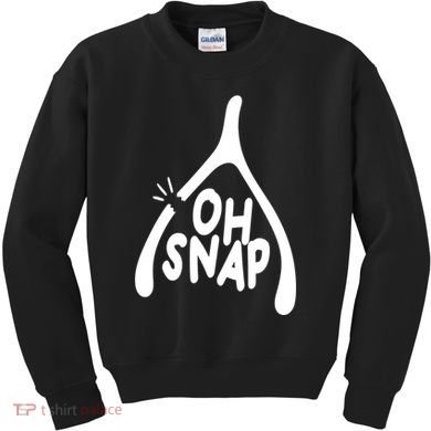 Oh Snap Funny Broken Bone Kids Sweatshirt