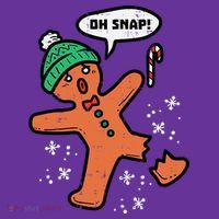 Oh Snap Funny Gingerbread Christmas Xmas Holiday Gift Idea Trending Long Sleeve Shirt thumb 2